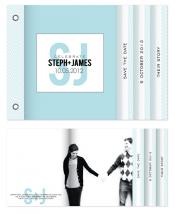 Chevron Save the Date by Heidi Stock Design