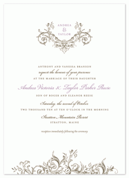 victorian vine monogram