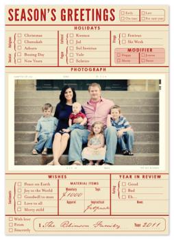 Season's Greetings Checklist