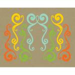 Swirling Hues by Papersaurus Creative