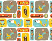 Vintage Flowers and Bir... by Carmen Mok