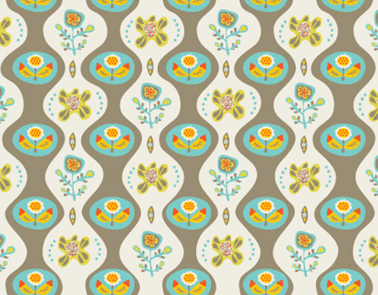 Vintage Flowers Pattern by Carmen Mok