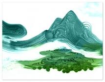 Mountainscape - Element... by Adam S Doyle