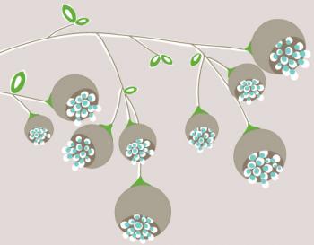 Dripping Floral Branch