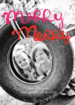 Handlettered Merry Merry