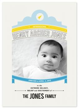 Classic Banner Birth Announcement