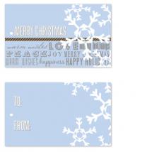 Lt Blue Snowflakes by Jen Wawrzyniak