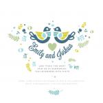 love bird shower by Diana Steinsnyder