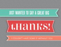 Great Big Thanks Banner by Lynn and Lou Paper Co