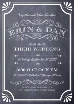 A Chalkboard Marriage